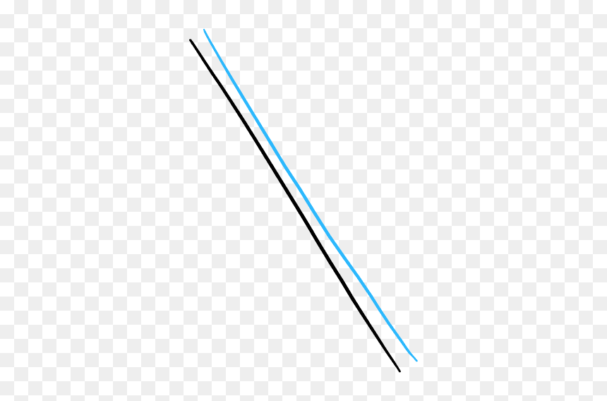 How To Draw Hockey Sticks - Electric Blue, HD Png Download - crossed hockey sticks png