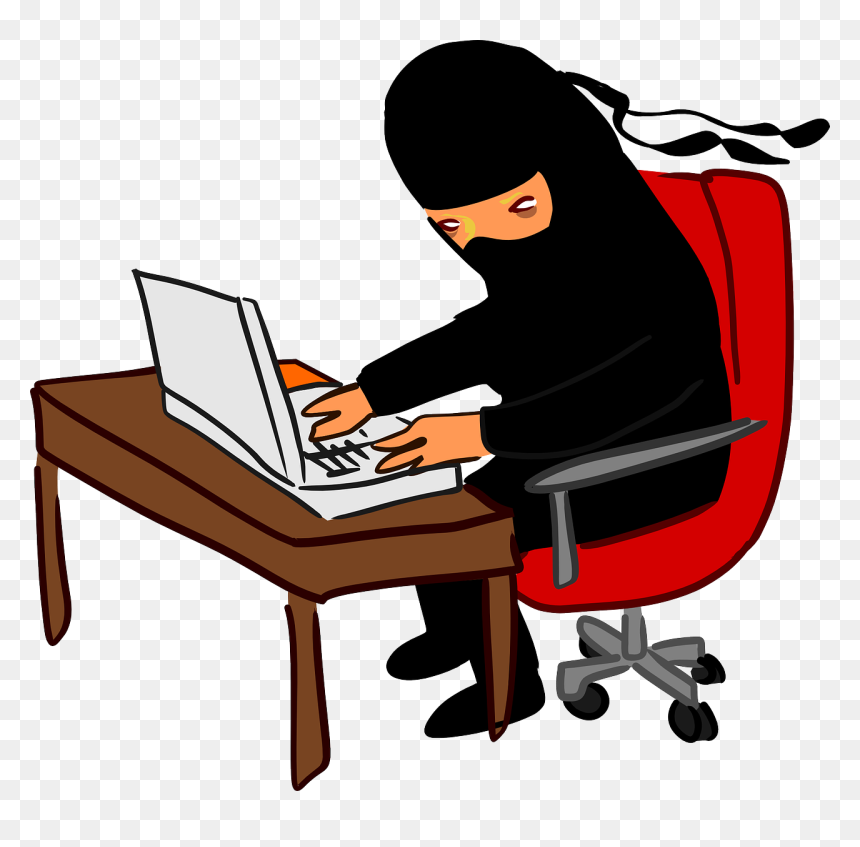 Computer Ninja, HD Png Download - typing png