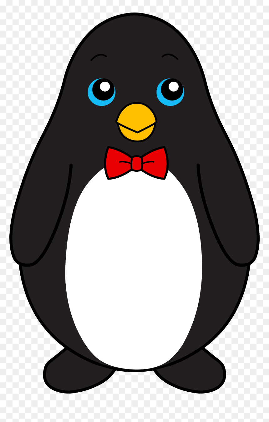Penguin In A Bow Tie, HD Png Download - black bow tie png