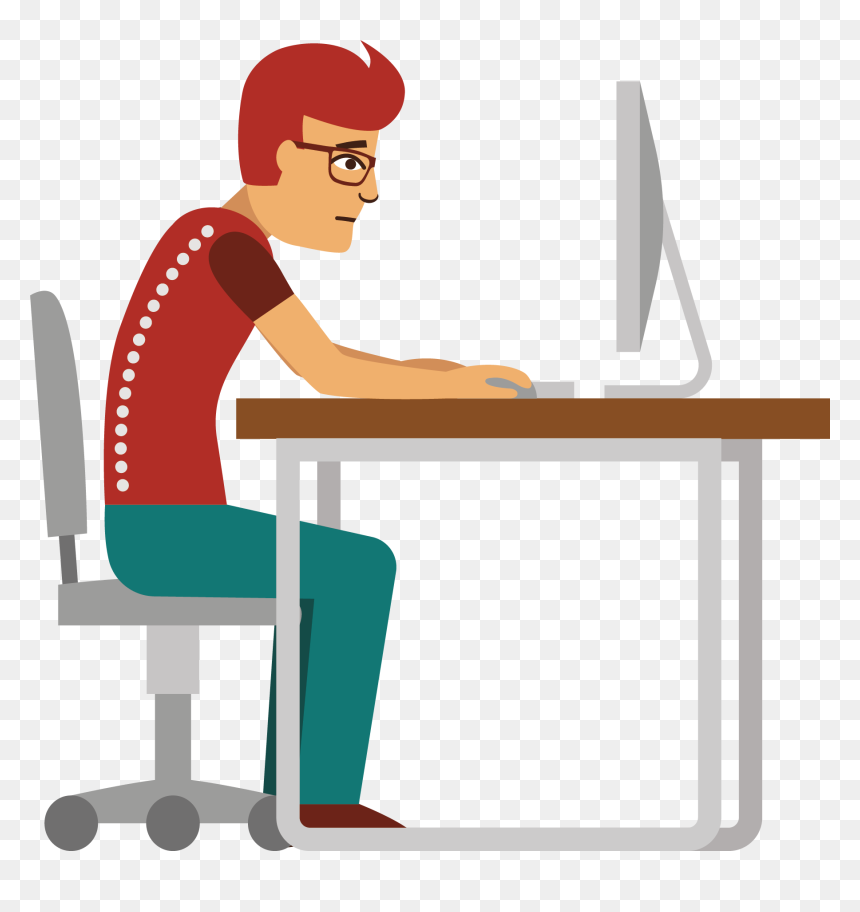 Job Clipart Office Phone - Infographic Office Office Syndrome, HD Png Download - office people png