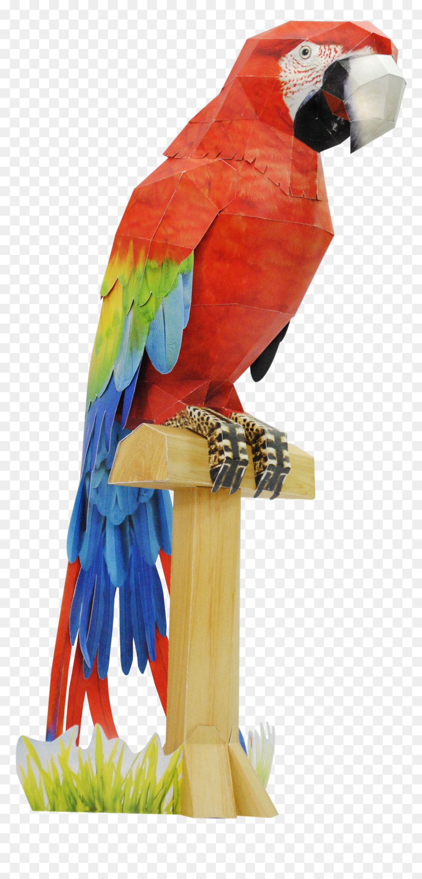 Parrot Clipart Hyacinth Macaw - Guacamayo Papercraft, HD Png Download - macaw png