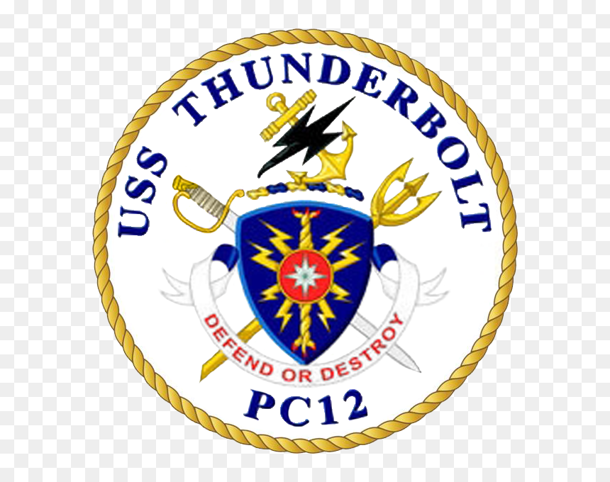Transparent Thunderbolts Png - Uss Monsoon Crest, Png Download - us navy png
