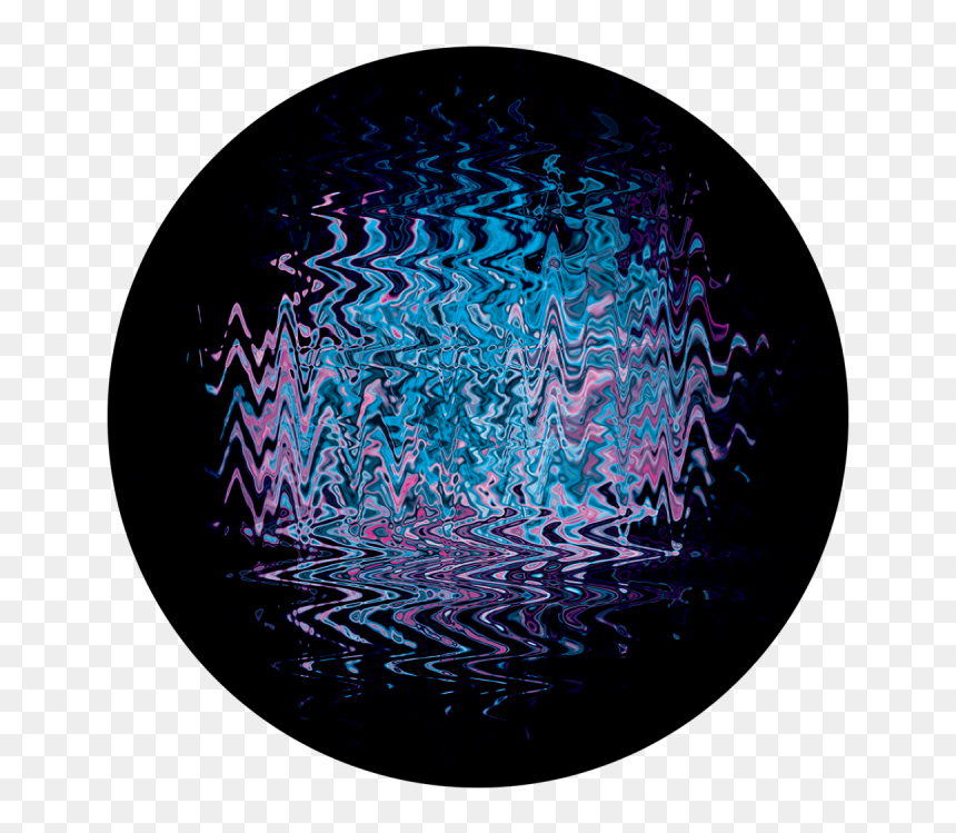 Apollo Design 3437 Wild Ripples Colourscenic Glass - Circle, HD Png Download - ripples png