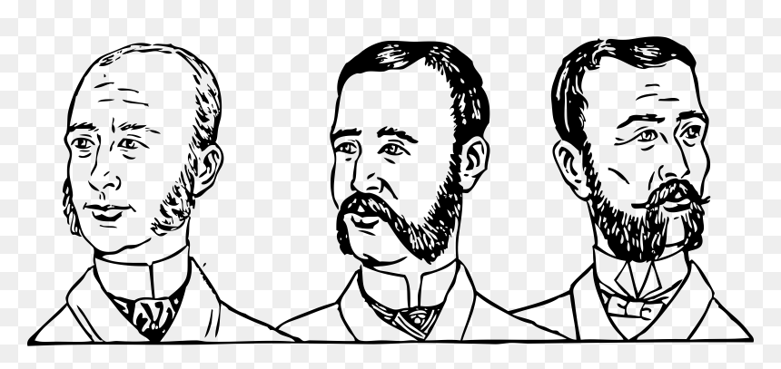 Mens Hair Styles Circa - Men Clip Art, HD Png Download - mens hair png