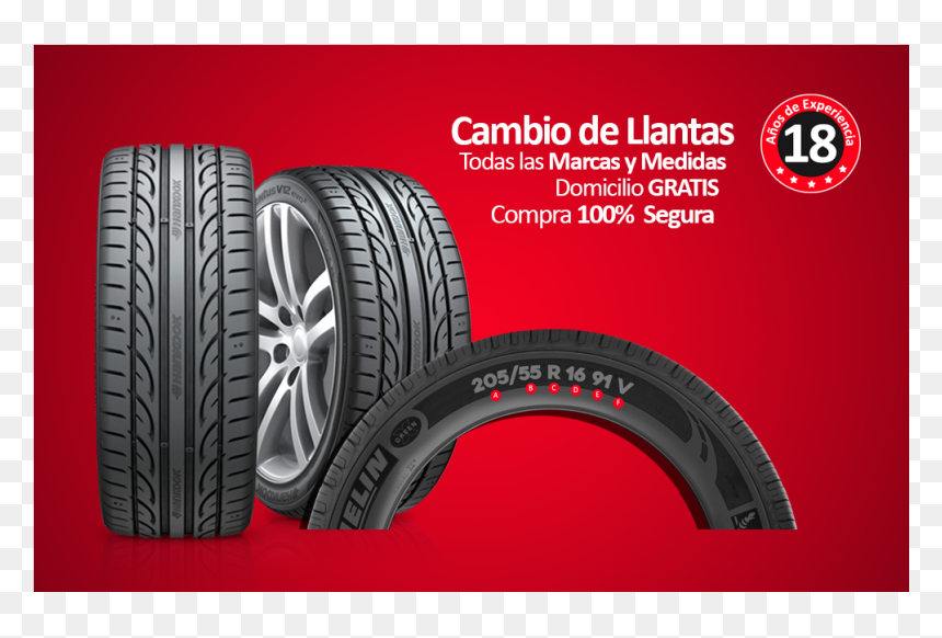 Tread, HD Png Download - llantas png