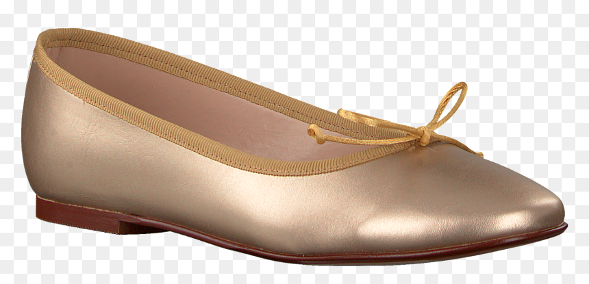Gold Giulia Ballet Pumps G - Ballet Flat, HD Png Download - ballerina shoes png