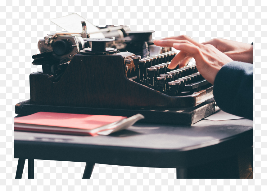 Typing On Type Writer - Typewriter, HD Png Download - typing png