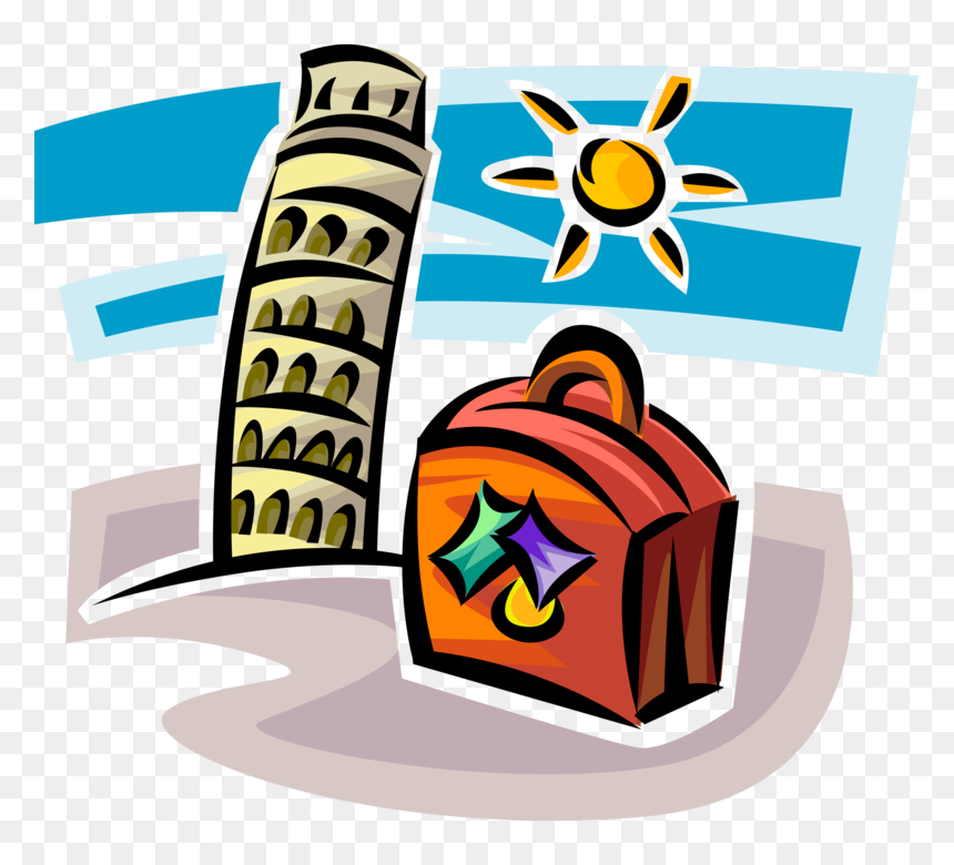 Vector Illustration Of Leaning Tower Of Pisa Campanile, HD Png Download - leaning tower of pisa png