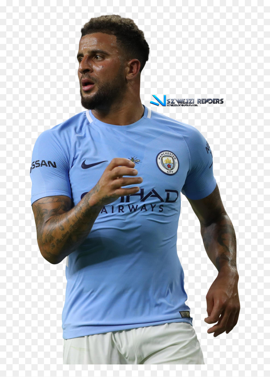 Thumb Image - Man City Defenders Walker, HD Png Download - walker png