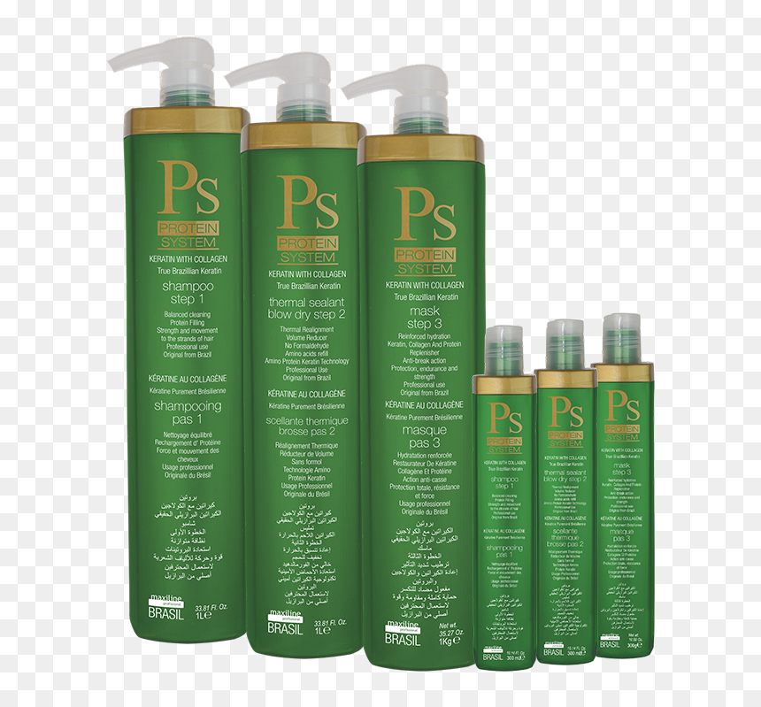 Protein System Keratin - Bottle, HD Png Download - hair strands png