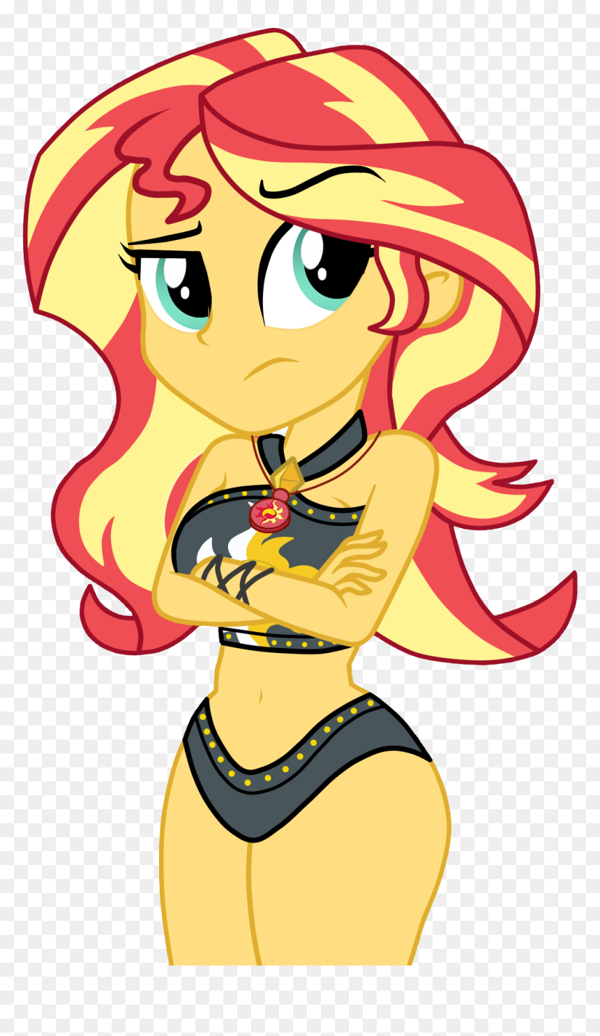 Bikini, Bikini Babe, Bikini Bottom, Breasts, Clothes, - Mlp Sunset Shimmer Sexy, HD Png Download - hot girls png