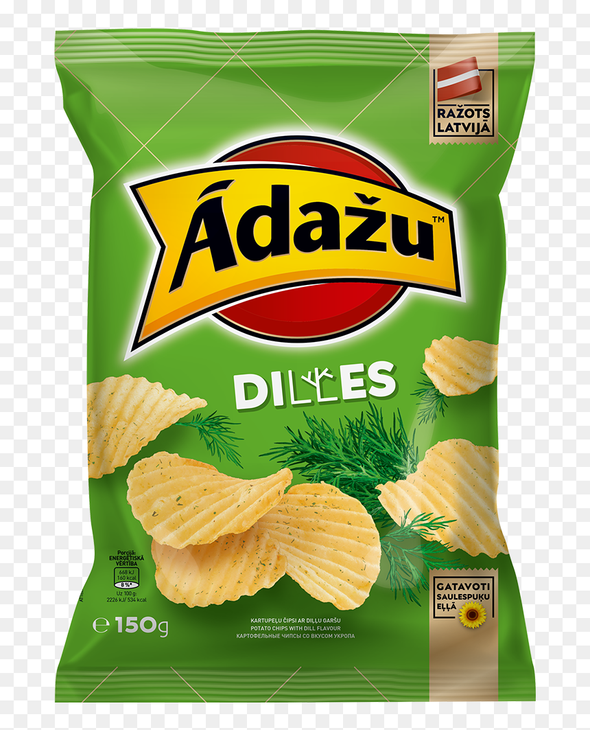 Potato Chips With Dill Flavour - Ādažu Čipsi, HD Png Download - potato chips png