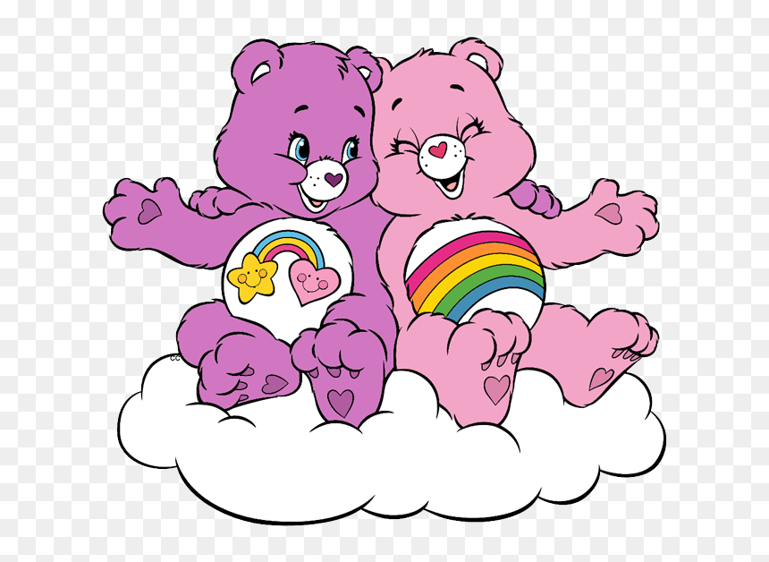 Best Friend Clipart - Pink And Purple Care Bear, HD Png Download - best friend png