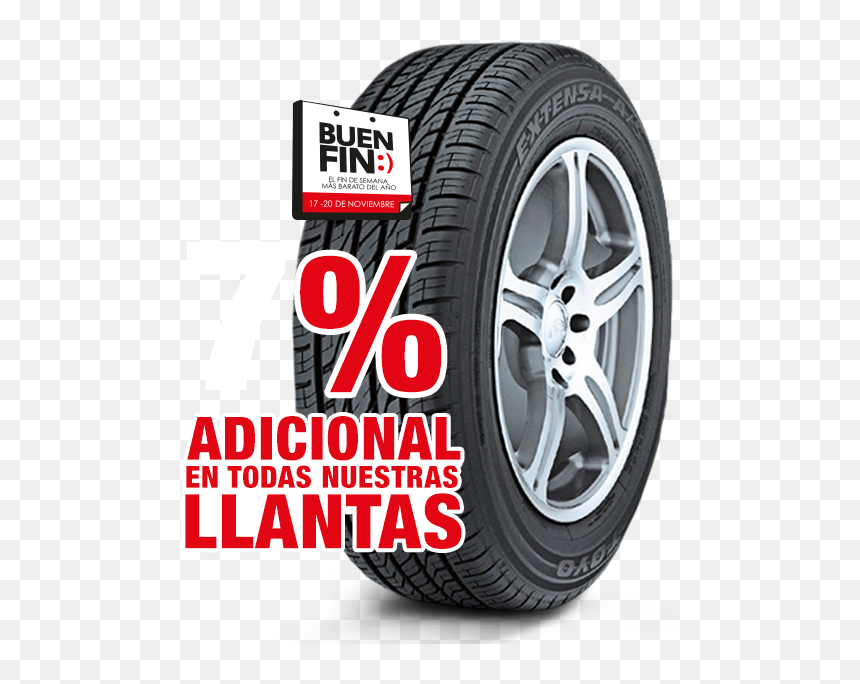 Toyo Extensa As Tire, HD Png Download - llantas png