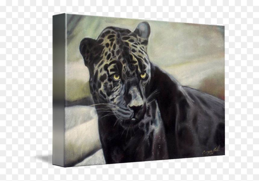 "black Jaguar Painting For Sale - Black Panther, HD Png Download - black jaguar png
