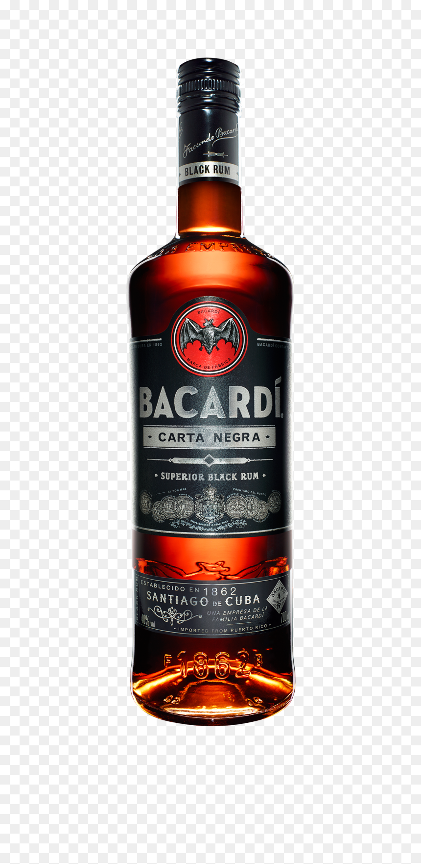 Gex Carta Blanca Gex Carta Negra - Black Bacardi Rum Price, HD Png Download - bacardi png