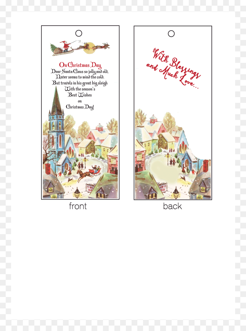 Villagescene, HD Png Download - christmas gift tag png