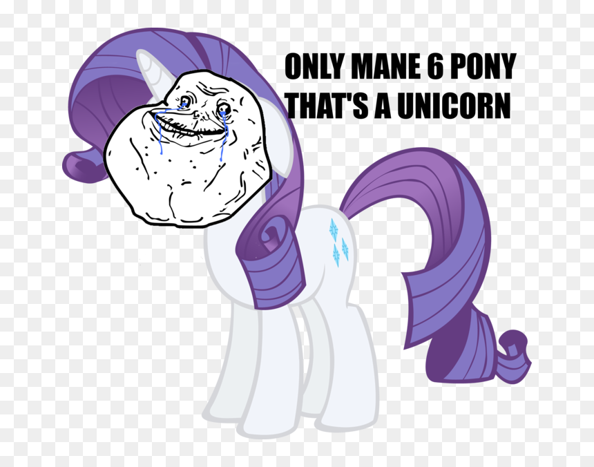 Pony Rarity Twilight Sparkle Pinkie Pie Rainbow Dash - Twilight Sparkle Memes Alicorn, HD Png Download - forever alone face png