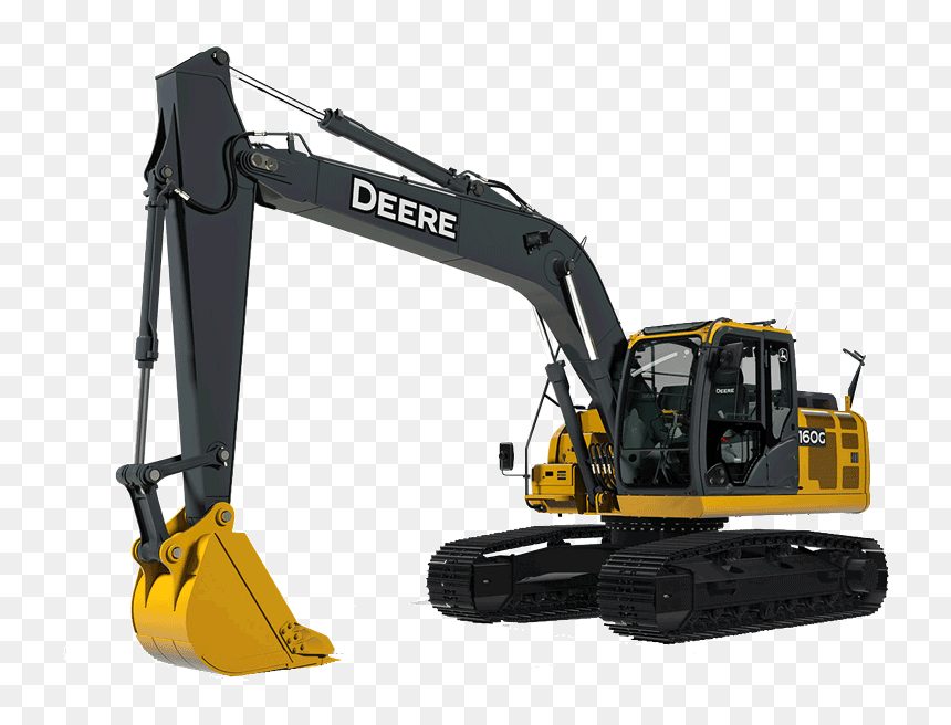 160g Lc - Excavadora 200g, HD Png Download - john deere png