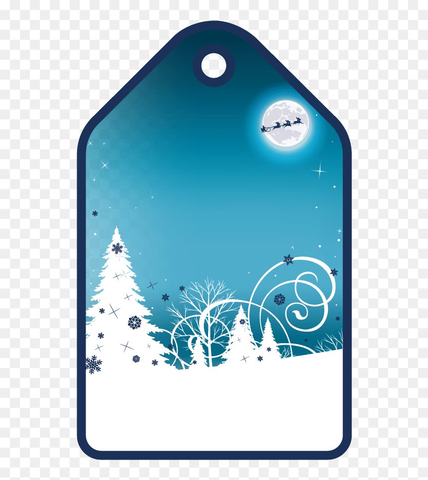 Christmas Tree, HD Png Download - christmas gift tag png