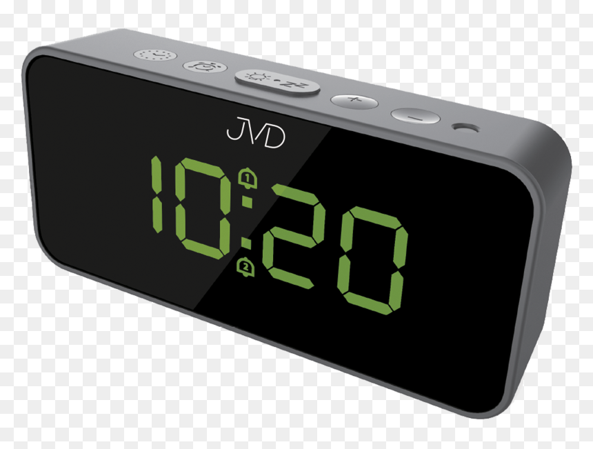Digital Alarm Clock Jvd Sb3212 - Radio Clock, HD Png Download - digital alarm clock png