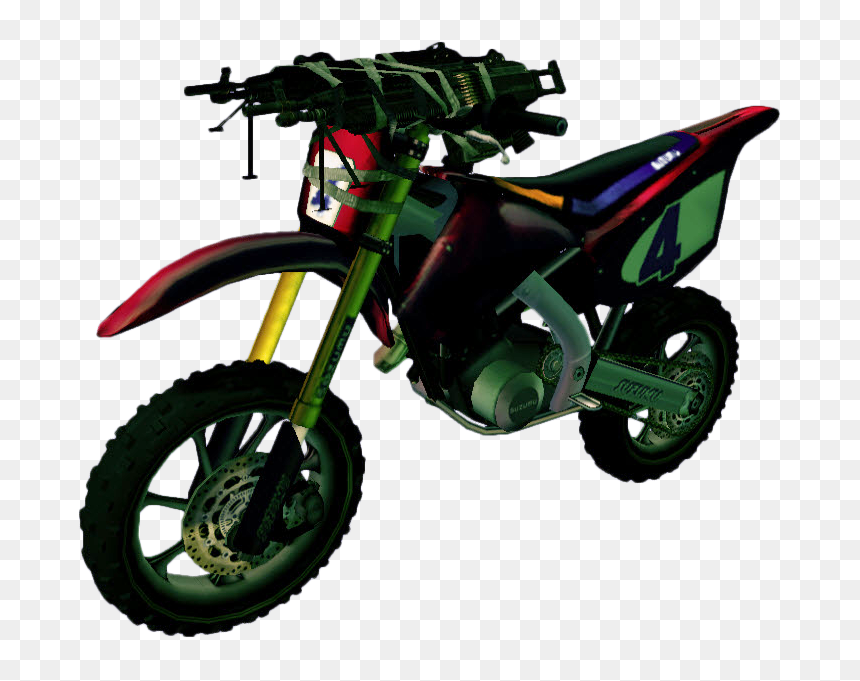 Dead Rising Machine Gun Bike - Dead Rising 2 Dirtbike, HD Png Download - dirtbike png