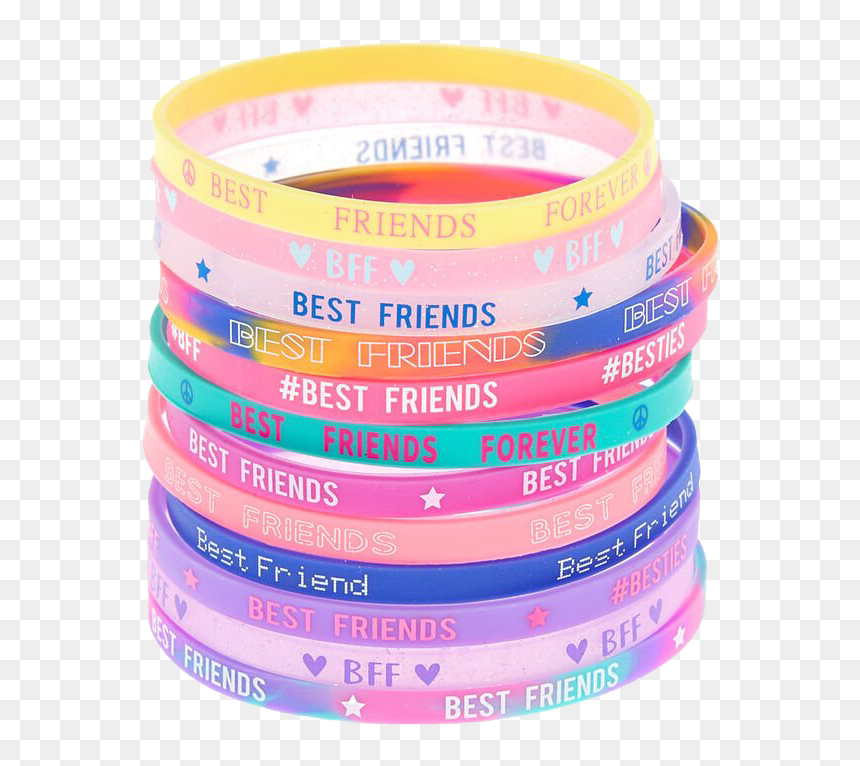 Friendship Band Transparent - Claire's Pulseiras Bff, HD Png Download - best friend png