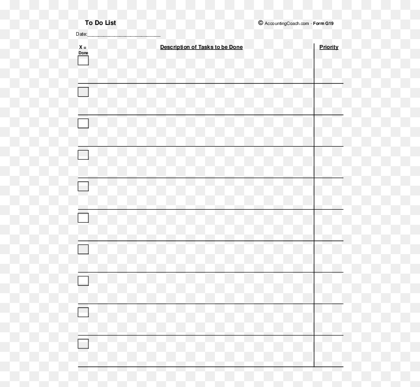Number, HD Png Download - to do list png