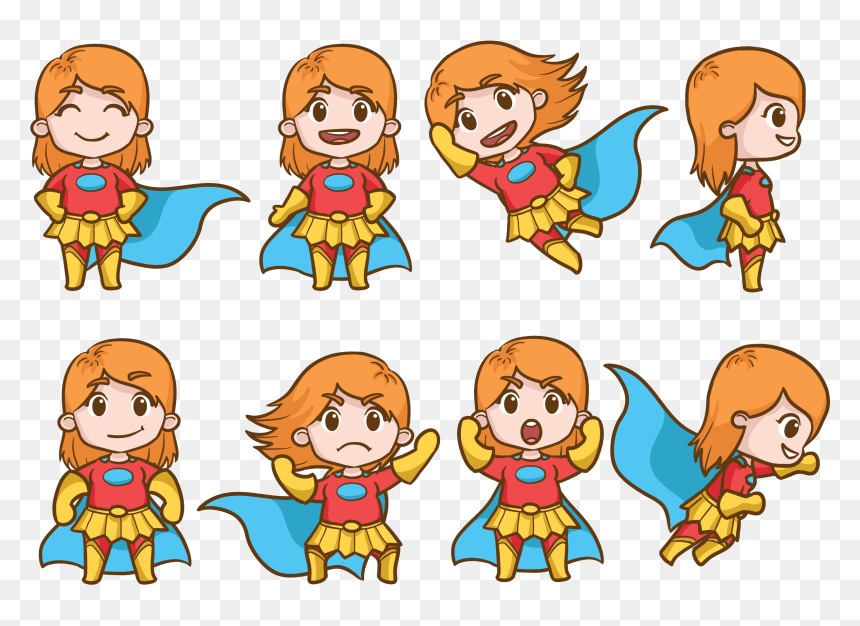 Cartoon Drawing Superwoman, HD Png Download - superwoman png