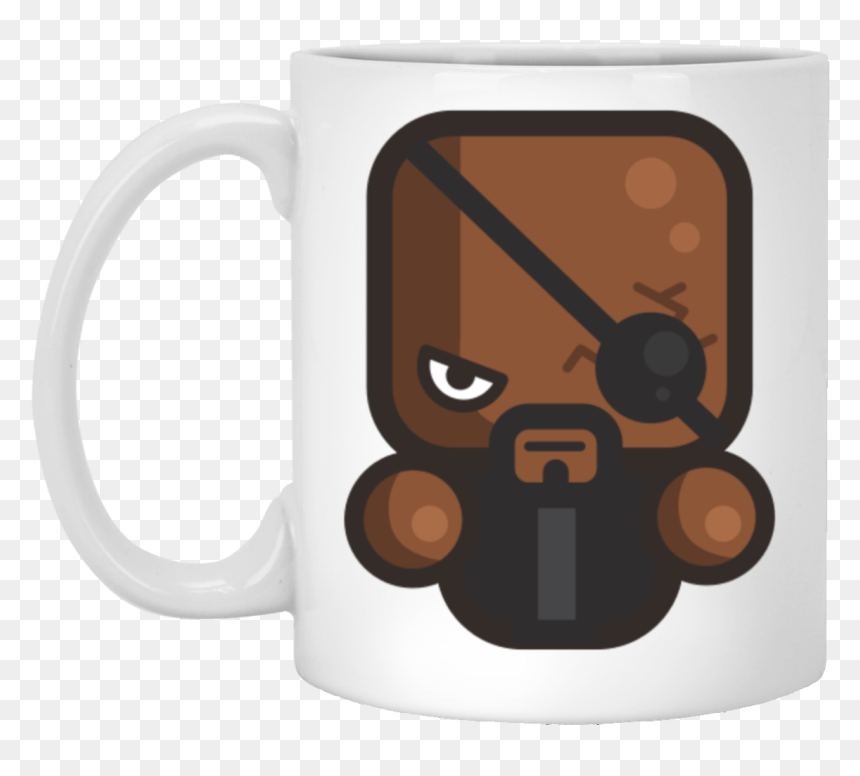 Nick Fury White Mug - Mug, HD Png Download - white mug png
