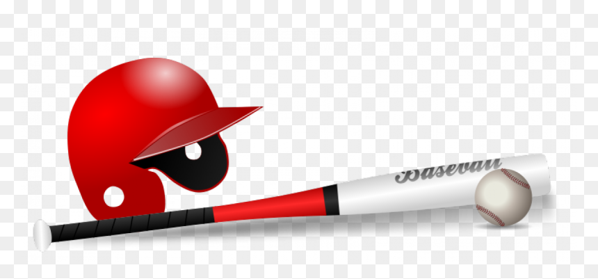 Softball Clipart Batting Cage - Baseball Ball Bat And Cap, HD Png Download - softball bat png