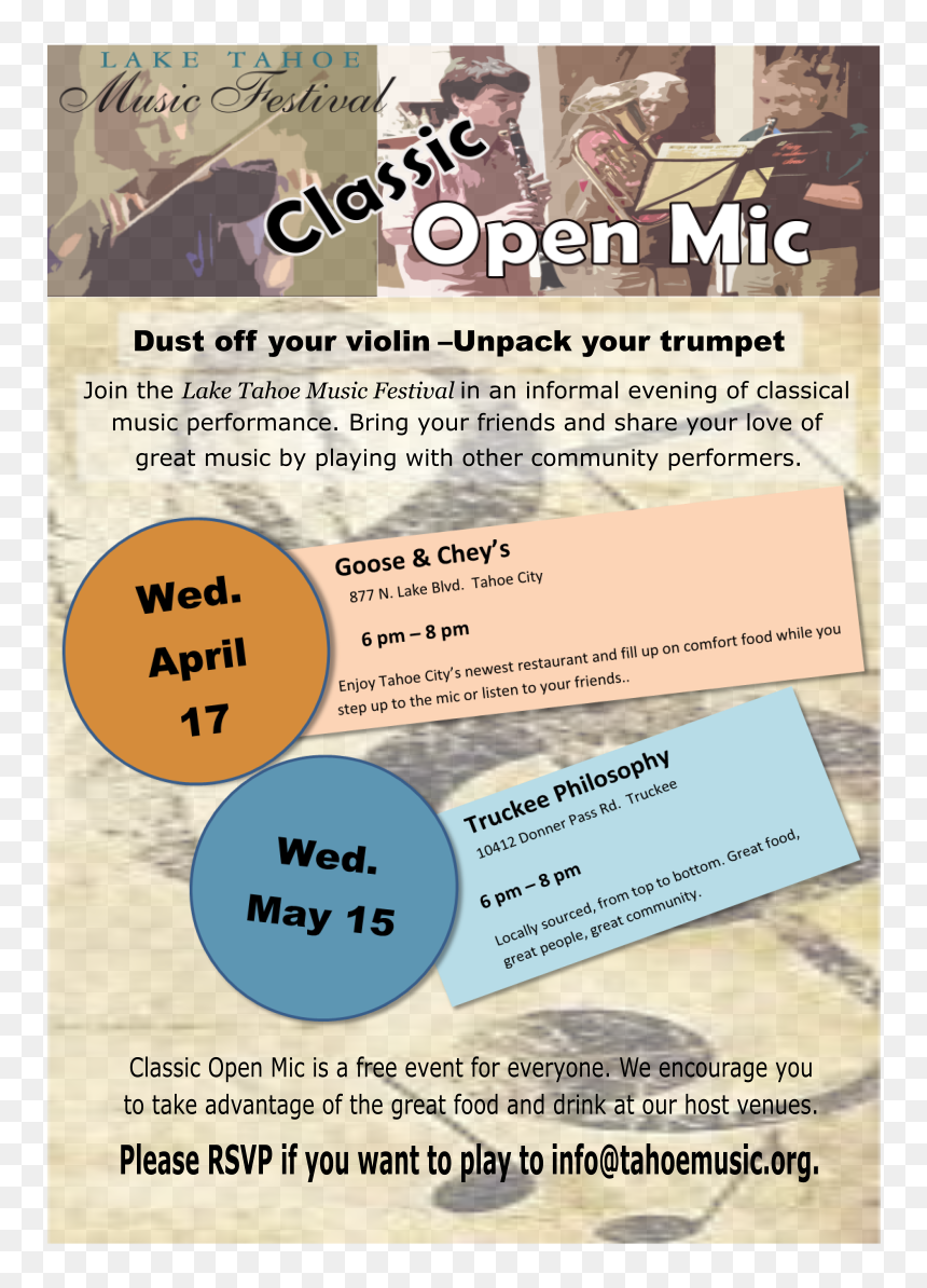 Transparent Open Mic Png - Flyer, Png Download - open mic png