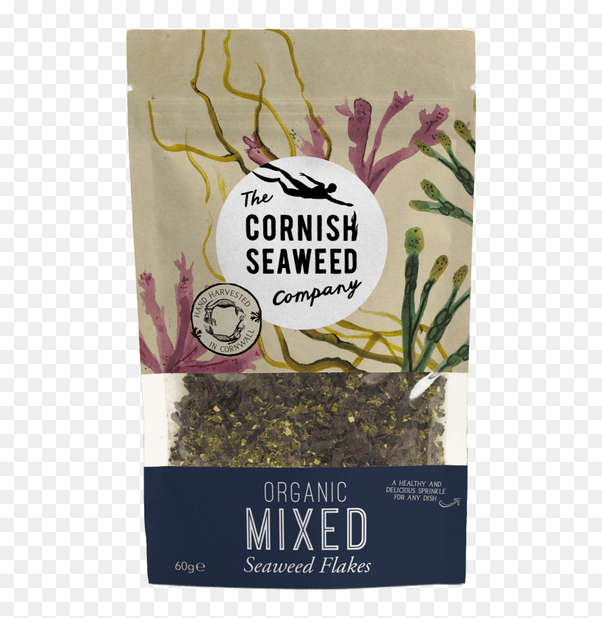 Organic Mixed Seaweed Flakes 60g - Edible Seaweed, HD Png Download - kelp png