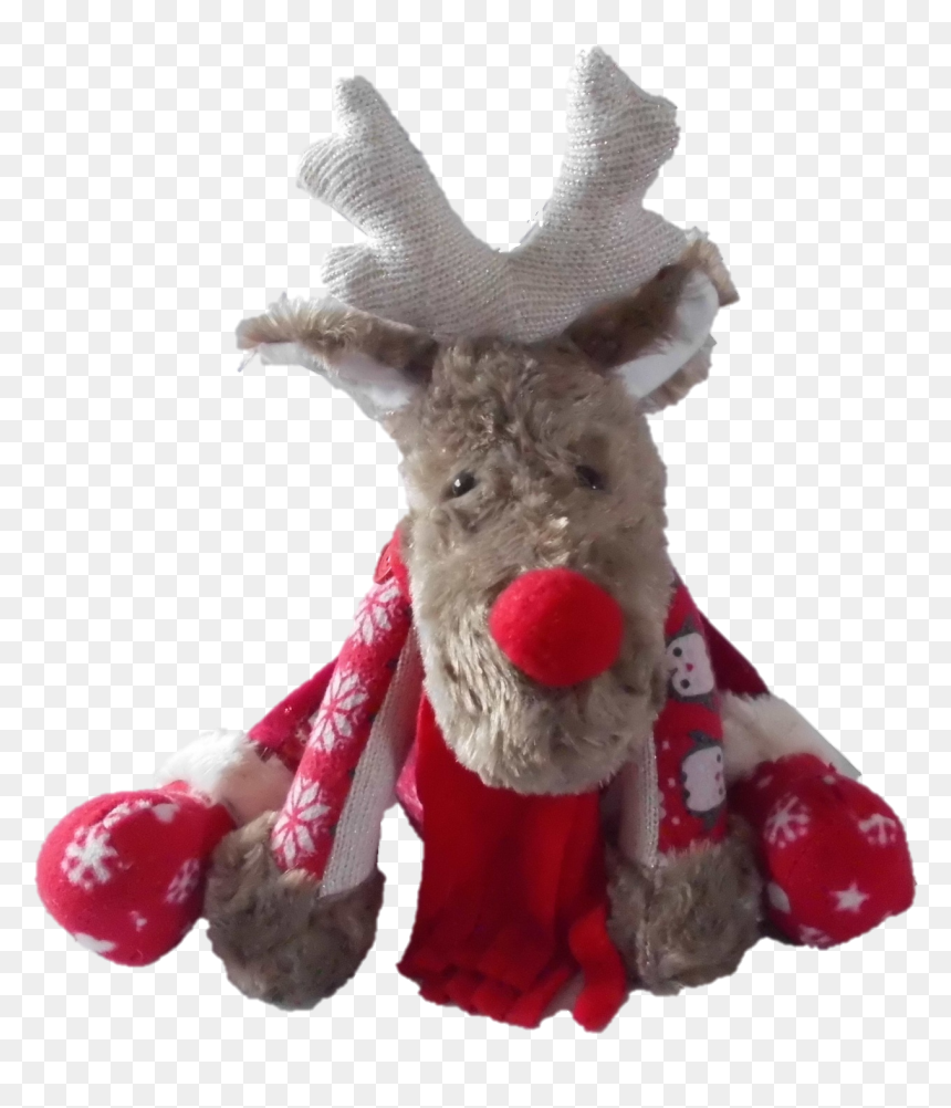 Stuffed Toy, HD Png Download - reindeer ears png
