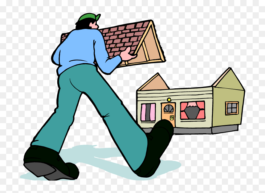 Evening Clipart Housing Community - 집 수리, HD Png Download - house cartoon png