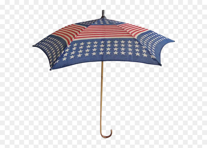 Umbrella, HD Png Download - red white and blue stars png