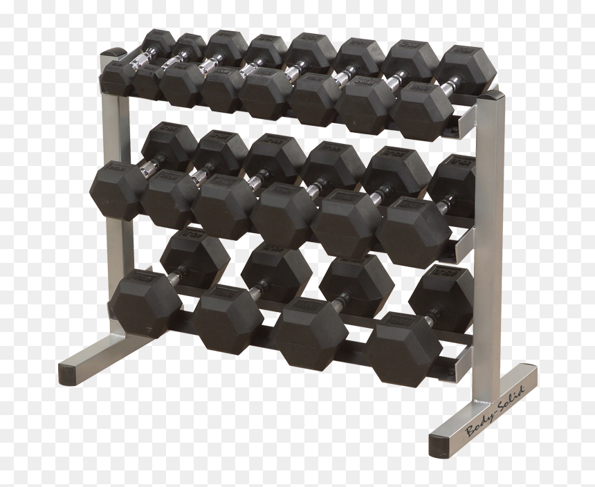 Body Solid 40 Inch 3 Tier Dumbbell Rack - Dumbbell Rack, HD Png Download - dumbbells png