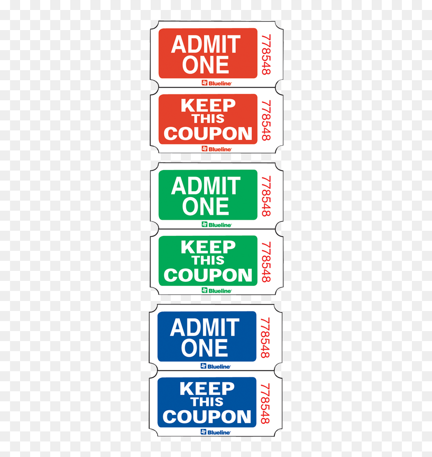 Raffle Tickets, HD Png Download - admit one ticket png