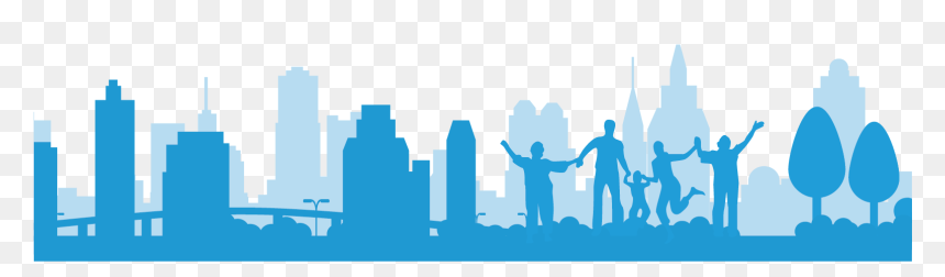 Architecture Silhouette Blue - Building Silhouette Blue Png, Transparent Png - architecture png
