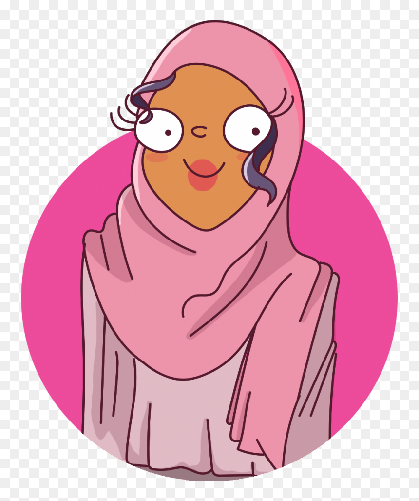 Tips For Hijab And Abaya Wearing Curlies With Curly - Girl, HD Png Download - hijab png