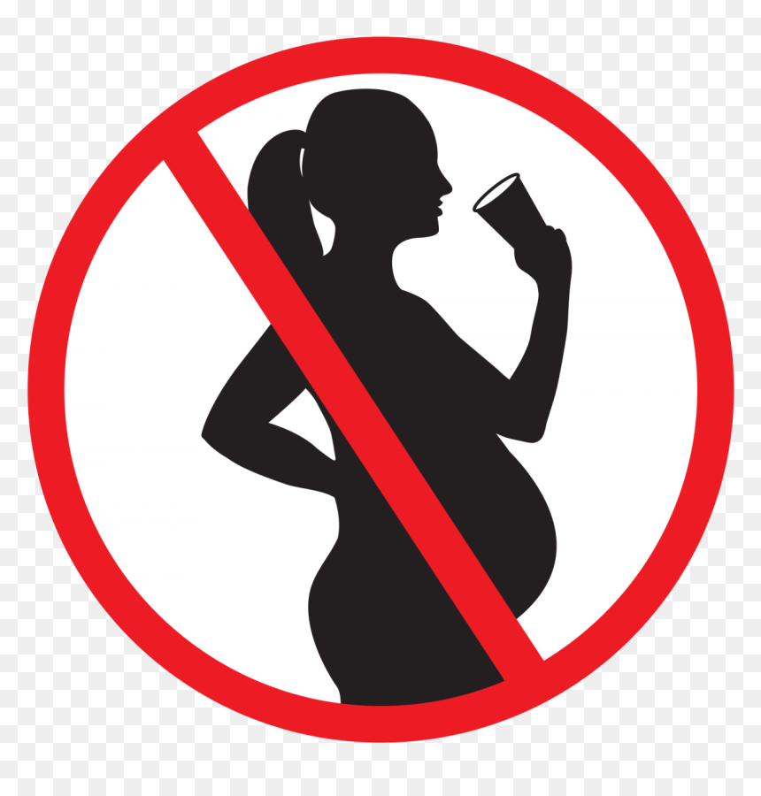 Do Not Drink If Pregnant, HD Png Download - pregnant woman png