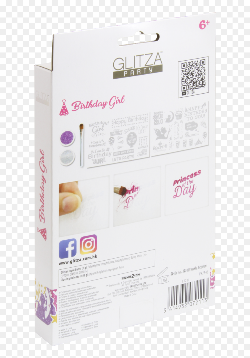 Glitza Party - Box, HD Png Download - birthday girl png