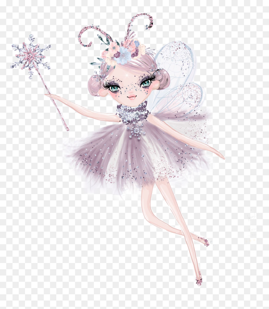 #watercolor #fairy #purple #flowers #wand #magic #sprite - Fairy, HD Png Download - fairy wand png
