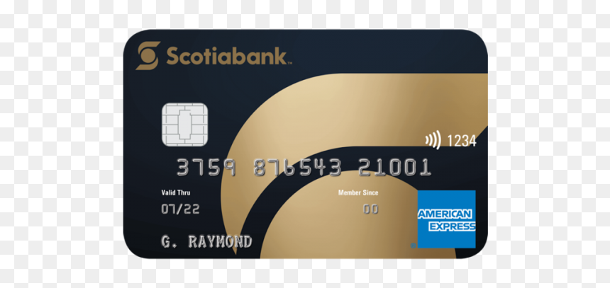 Credit Card Scotiabank Amex, HD Png Download - american express png