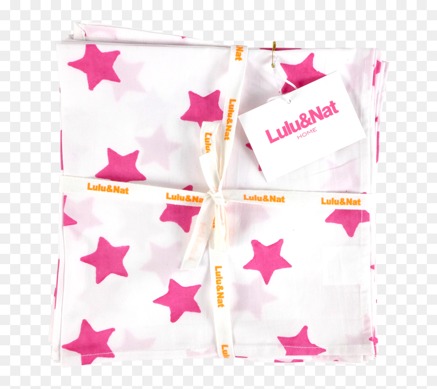 Pink Star Napkins - Black And White Stars, HD Png Download - pink star png
