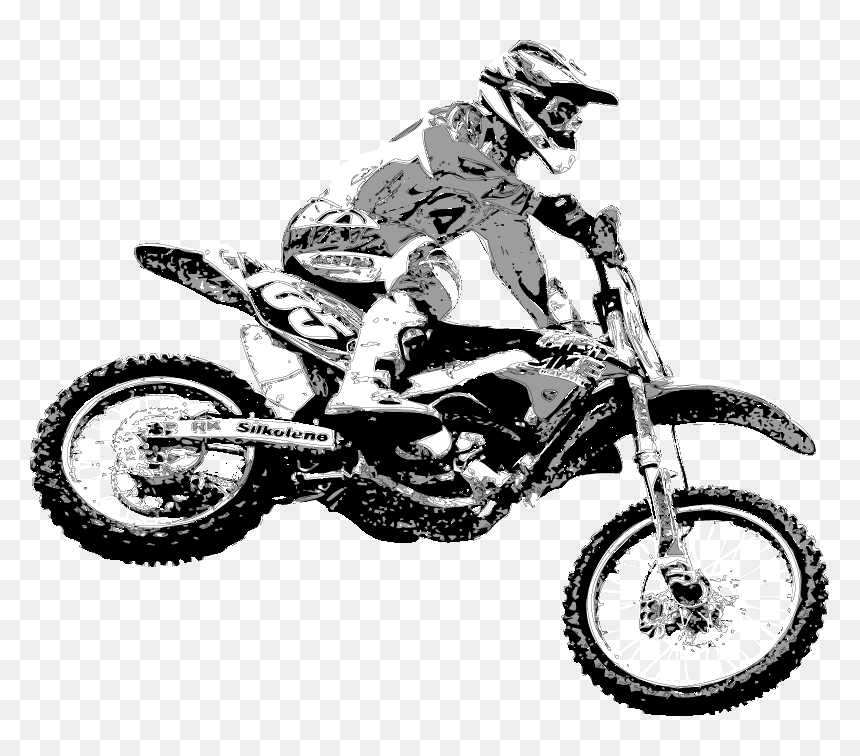 Illustrations Damien Taylor Jump, HD Png Download - dirtbike png