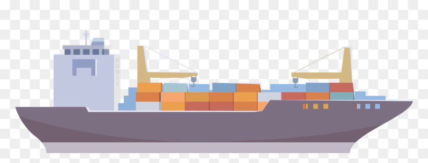 Container Ship, HD Png Download - cargo ship png