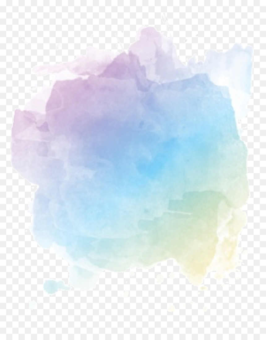 Transparent Blue Gradient Png - Watercolor Painting, Png Download - blue gradient png