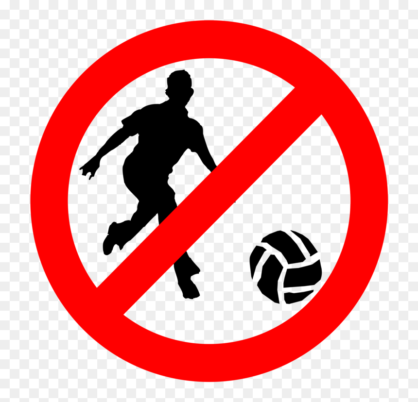 Human Behavior,ball,silhouette - Zakaz Grania W Piłkę, HD Png Download - american football player silhouette png