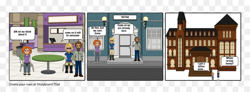 Cartoon, HD Png Download - mom tattoo png